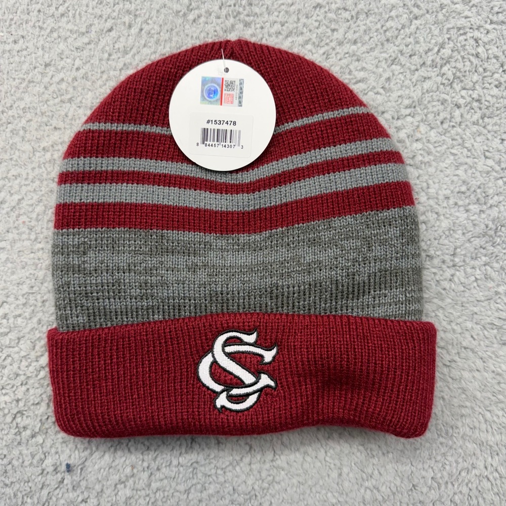 Captivating 1537478 Unisex OS Garnet South Carolina Gamecocks Cuffed Beanie Hat